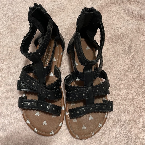 Arizona Jeans Co Black Sandals - Picture 1 of 8